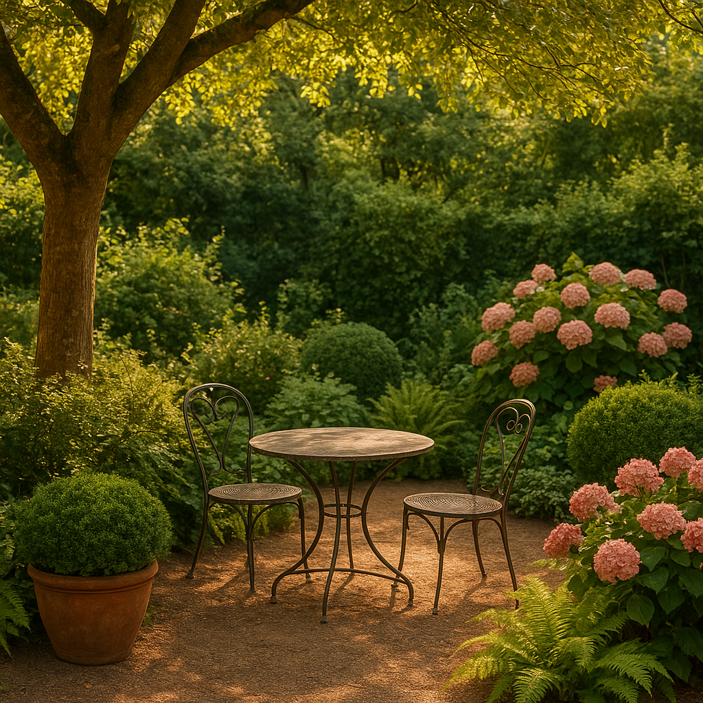 Arbustes et composition pour jardin ombragé