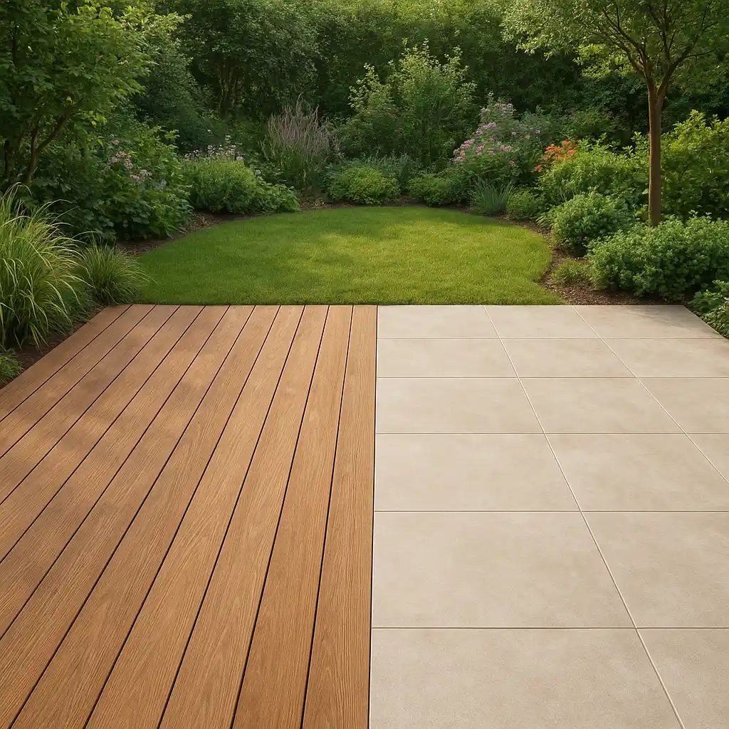 Comparatif entre terrasse bois et terrasse en grès cérame