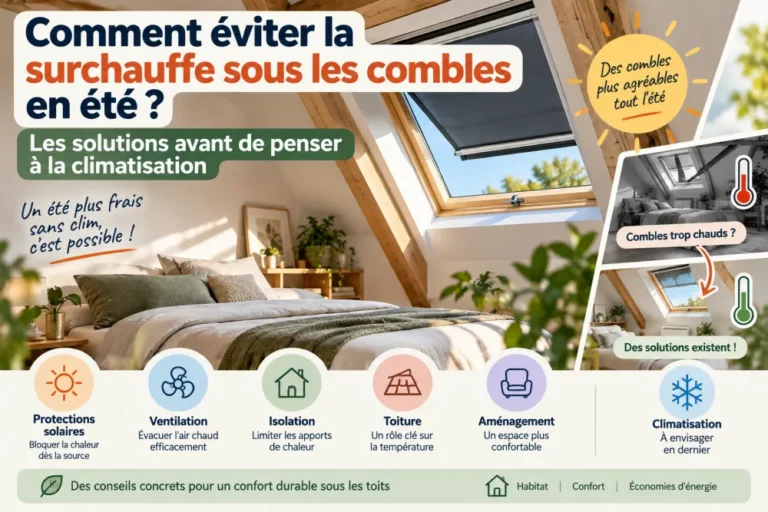 Comment éviter la surchauffe sous les combles en été ? Les solutions avant de penser à la climatisation