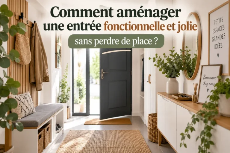 Comment aménager une entrée fonctionnelle et jolie sans perdre de place ?