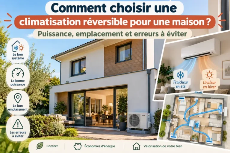 Comment choisir une climatisation réversible pour une maison ? –> puissance, emplacement et erreurs à éviter
