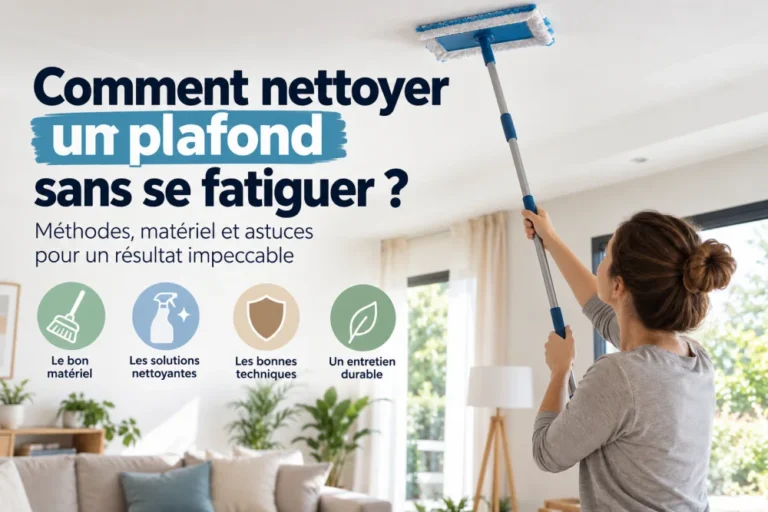 Comment nettoyer un plafond sans se fatiguer ? Méthodes, matériel et astuces pour un résultat impeccable